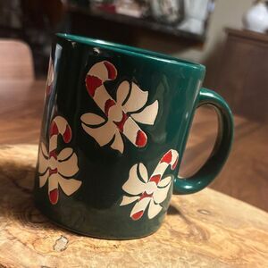 Vintage Waechtersbach Spain Festive Candy Cane Mug
